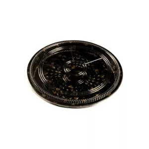 Plateau Sushi PS noir décor diam 38cm H5cm